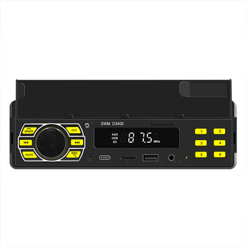 Autoradio bluetooth pour voiture lecteur mp3 multifonctions clé usb carte mémoire de haute qualité autoradio récepteur noir